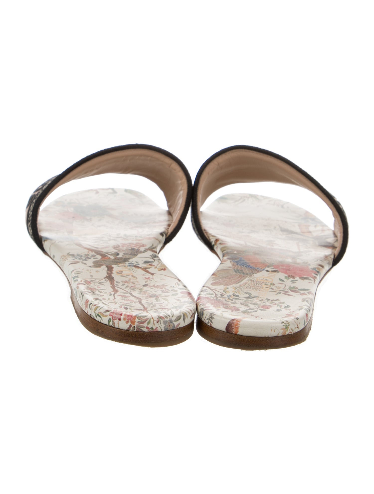 Christian Dior Canvas Printed Slides